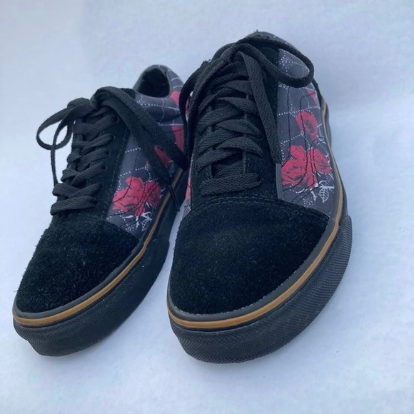 Vans Old School Roses/ Skeleton Stems/ Spiderwebs - Picture 8 of 9
